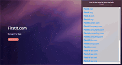 Desktop Screenshot of firstit.com