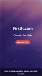 Mobile Screenshot of firstit.com
